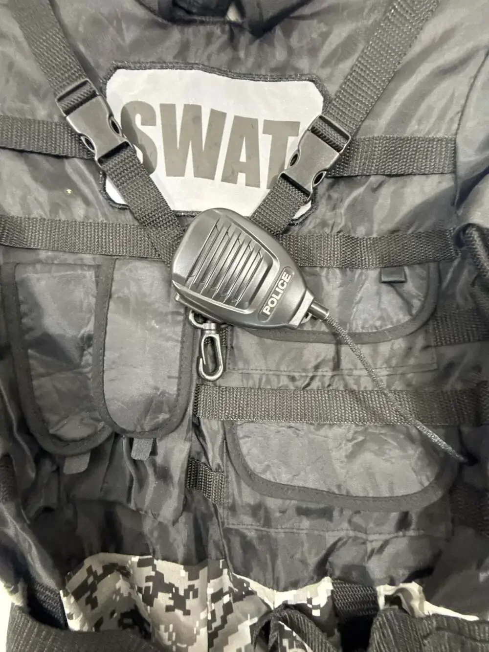 Teetot & Co. SWAT Team Kid's Halloween Costume Jumpsuit with Utility Vest